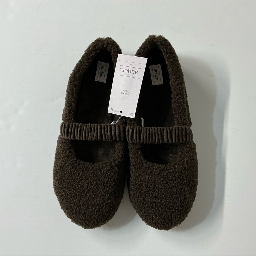 Auden Women’s Brown Padma Ballet Slippers Size 10